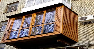 Внешняя отделка балкона Сестрорецк цена от 1033 руб. м/2.
